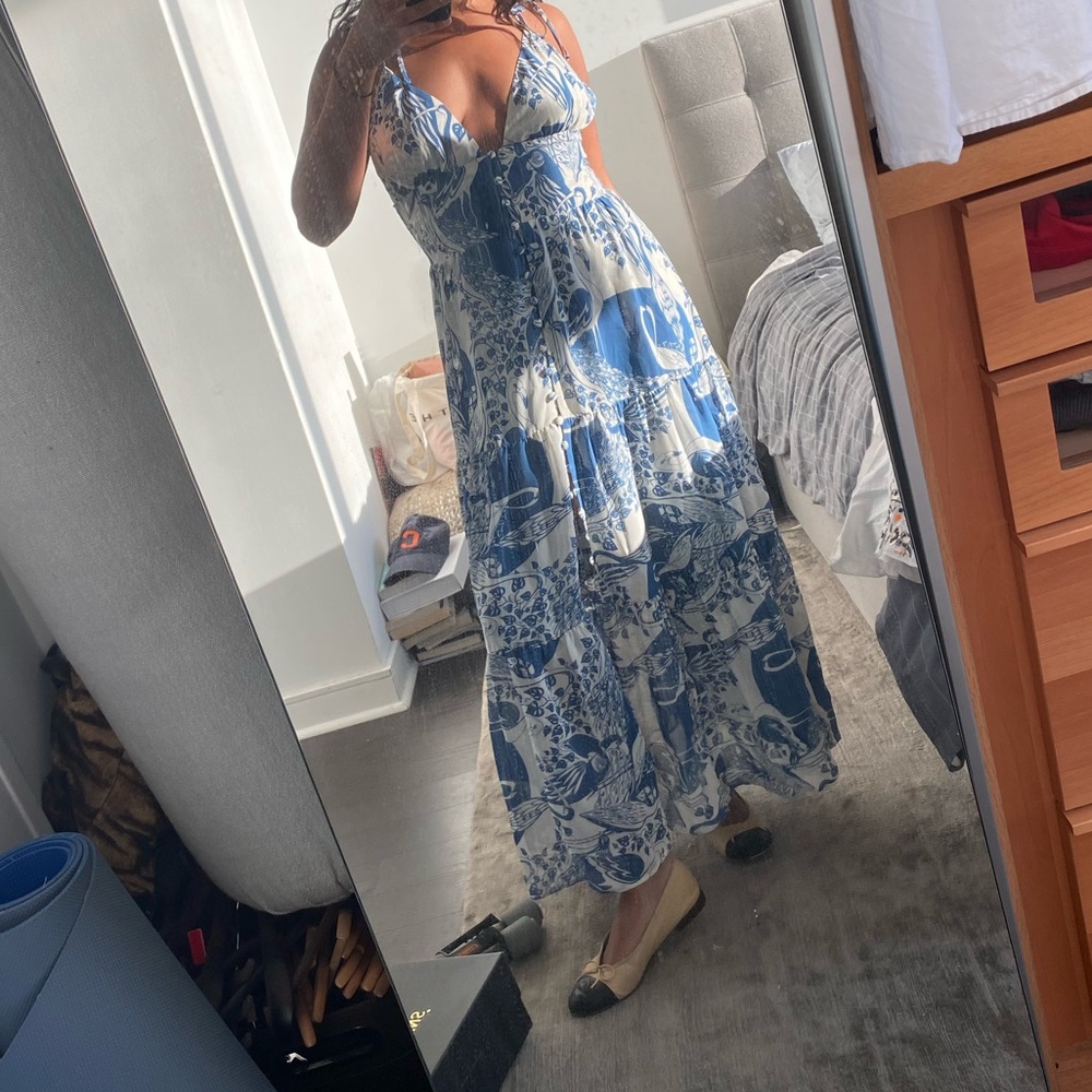 Reformation printed dress size 6!
